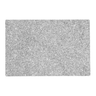 Elegant Silver Glitter Placemat