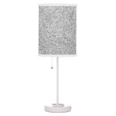 Elegant Silver Glitter Table Lamp (Right)