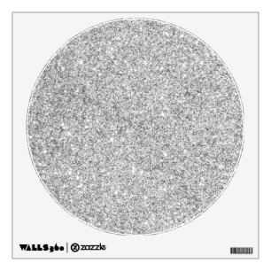 Elegant Silver Glitter Wall Sticker
