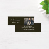Elegant Silver Graduation Name Card (Desk)