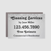 Cleaning Service Business Advertisement Car Magnet