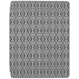 Elegant Silver Gray Geometric pattern iPad Smart Cover