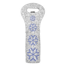 Elegant Silver Gray Glitter Snowflake