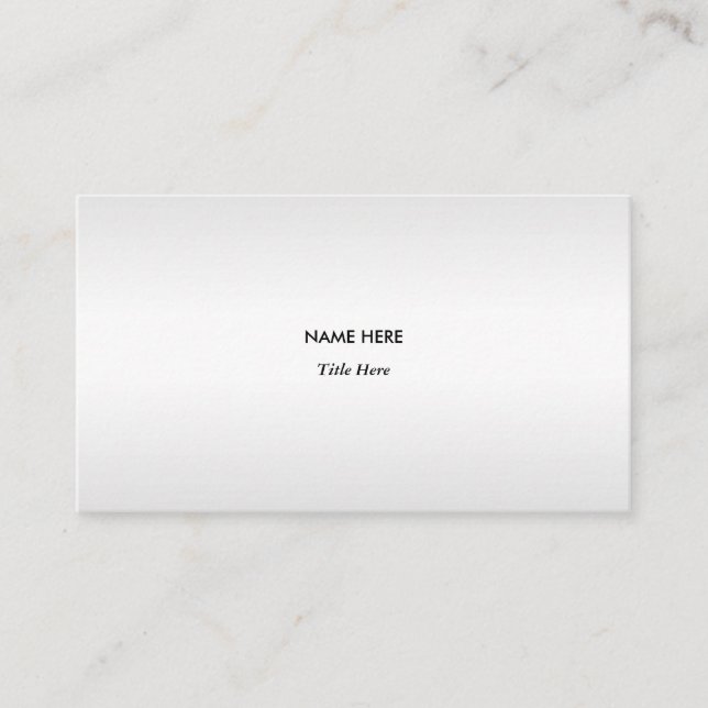 Elegant Silver Gray Shades Business Card (Front)