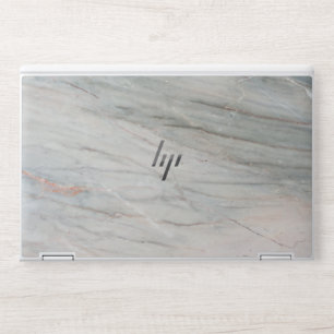 Elegant Silver Gray Texture Marble HP Laptop Skin
