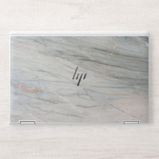 Elegant Silver Gray Texture Marble HP Laptop Skin