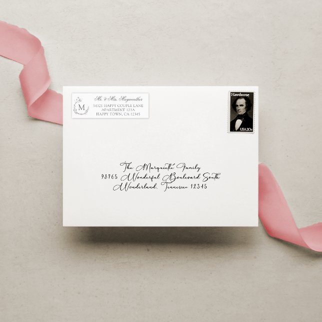 Elegant Silver Gray White Botanical Wreath Label (Creator Uploaded)