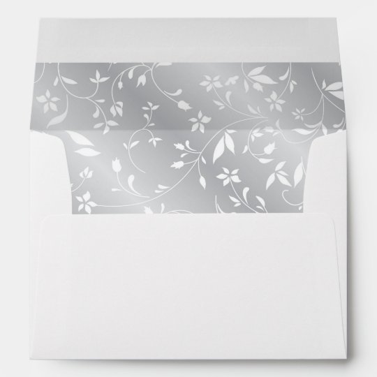 Elegant Silver Lined Wedding Envelope | Zazzle.com