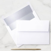 Elegant Silver Look Modern Glamorous Plain Envelope Liner (Desk)
