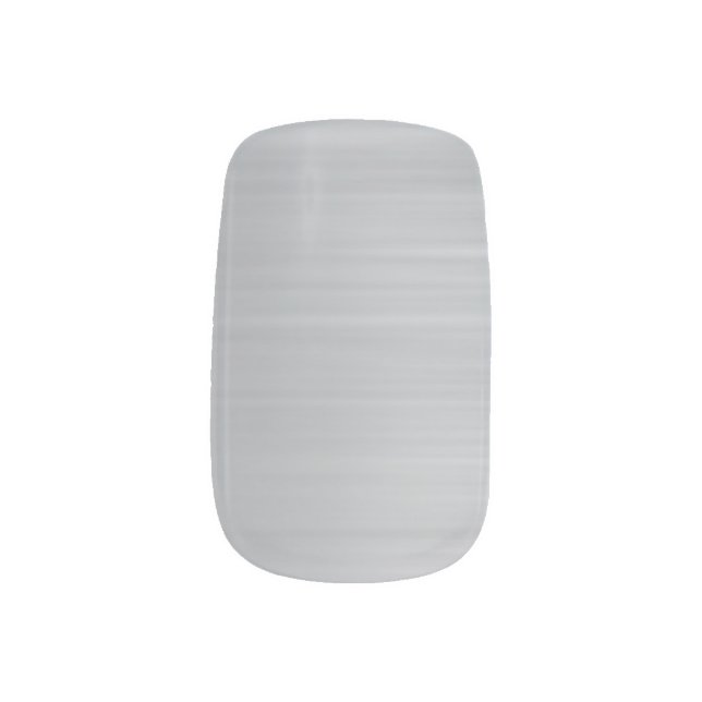 Elegant Silver Metallic Stylish and Trendy Minx Nail Art (Left Thumb)