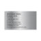 Elegant Silver Modern Corporate Business Card