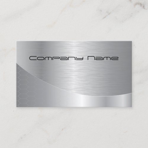 Elegant Silver Modern Corporate Business Card