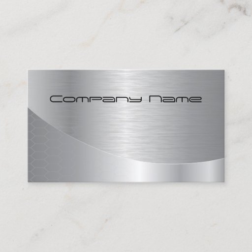 Customizable Elegant Silver Modern Corporate Business Card