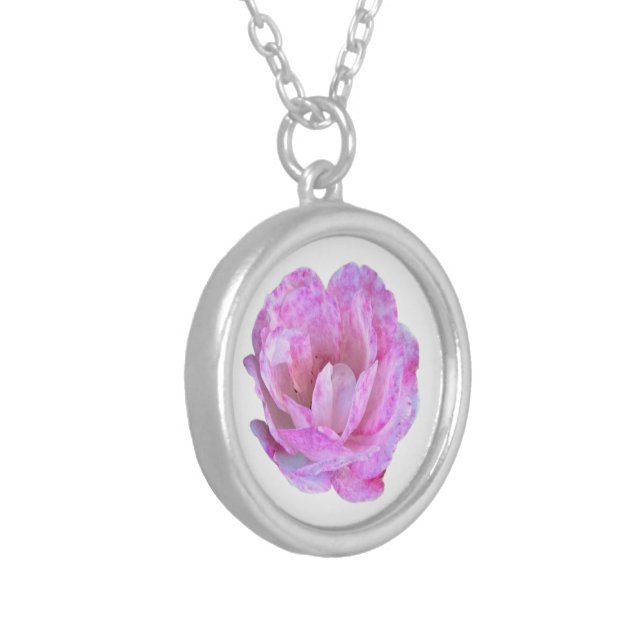 Elegant Silver Plated  Necklace (Front Left)