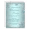 Elegant Silver Teal Blue Snowflake Christmas Party