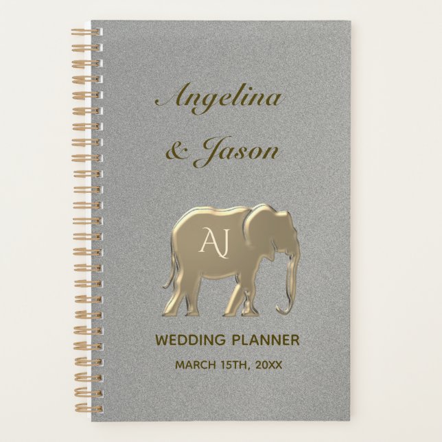 Elegant Silver Wedding Planner (Front)