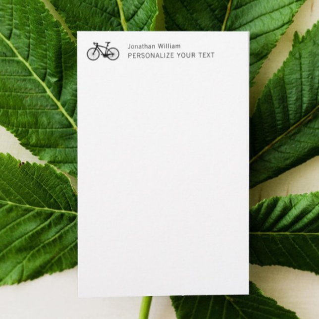 Elegant Simple Bicycle Retro Personal Stationery (Creator Uploaded)