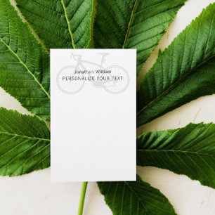 Elegant Simple Bicycle Retro Personal Stationery