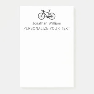 Elegant Simple Bicycle Retro Personal Stationery Post-it Notes