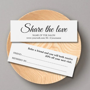 Elegant Simple Black White Beauty Salon