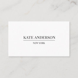 Elegant Simple Black-White Luxury Boutique Business Card