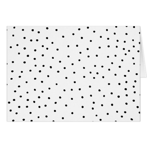 Elegant simple black white watercolor polka dots