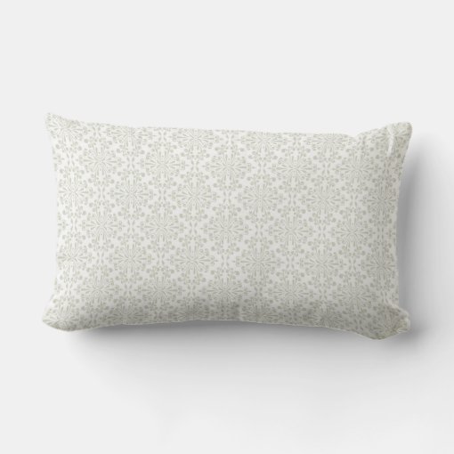 Elegant Simple Blue and White Lumbar Pillow Zazzle