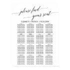 Elegant Simple Boho Wedding Seating Chart Template