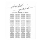 Elegant Simple Boho Wedding Seating Chart Template