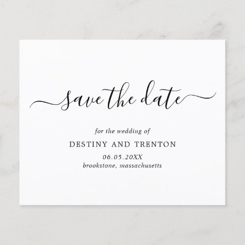 Elegant Simple Budget Wedding Save The Date