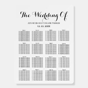 Elegant Simple burgundy and White Foam Board