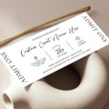Elegant Simple Business Event Ticket Entry Pass Invitation | Zazzle