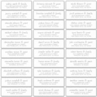 Elegant Simple Chic Wedding Guest Names Address