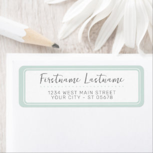 Elegant Simple Chic White Styled Typography Script Label