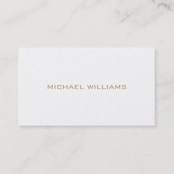 Elegant Simple Classic Professional Brightness Business Card by yomismo at Zazzle