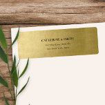 ELEGANT SIMPLE CLEAN FAUX GOLD ADDRESS LABEL<br><div class="desc">If you need any further customisation please feel free to message me on yellowfebstudio@gmail.com</div>
