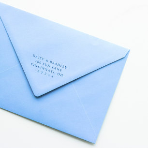 Elegant Simple Custom Wedding Return Address Self-inking Stamp