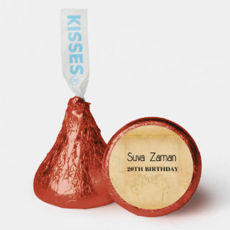 Elegant Simple Cute Gray 20th Birthday Hershey®'s Kisses®