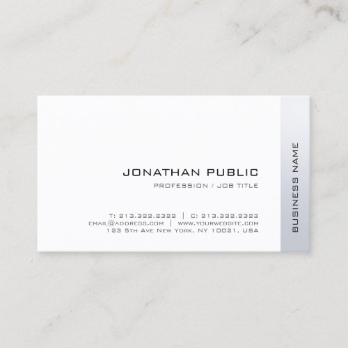 Elegant Simple Design Corporate Modern Template Business Card