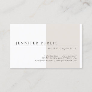 Elegant Simple Design Modern Minimalist Template Business Card