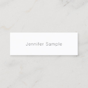 Elegant Simple Design Modern Minimalist Template Mini Business Card