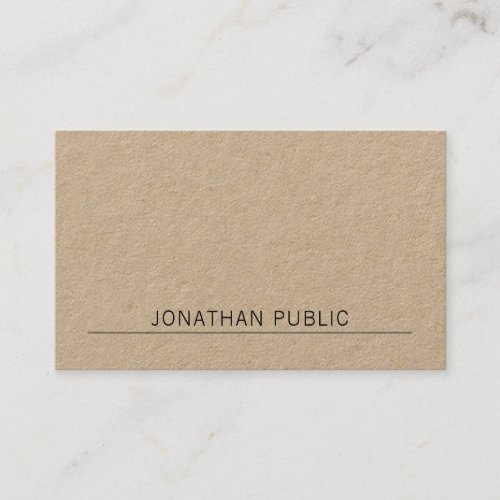 Elegant Simple Design Modern Plain Professional Business Card