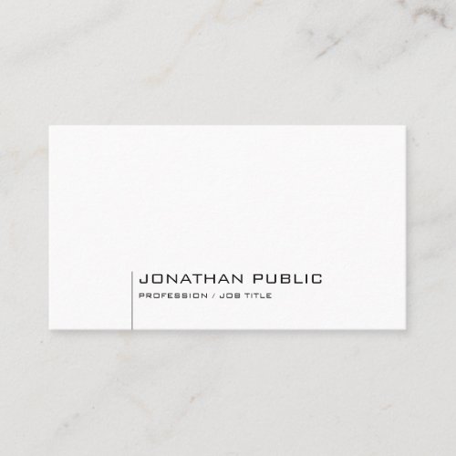 Elegant Simple Design Modern Professional Template Business Card