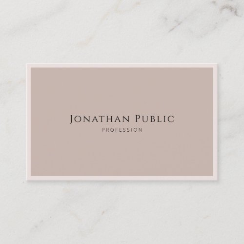 Elegant Simple Design Modern Template Luxury Top Business Card