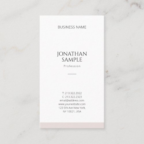 Elegant Simple Design Modern Template Professional Business Card