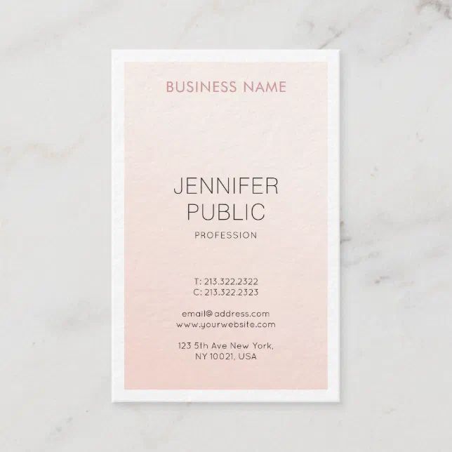 Elegant Simple Design Modern Trendy Luxury Business Card | Zazzle
