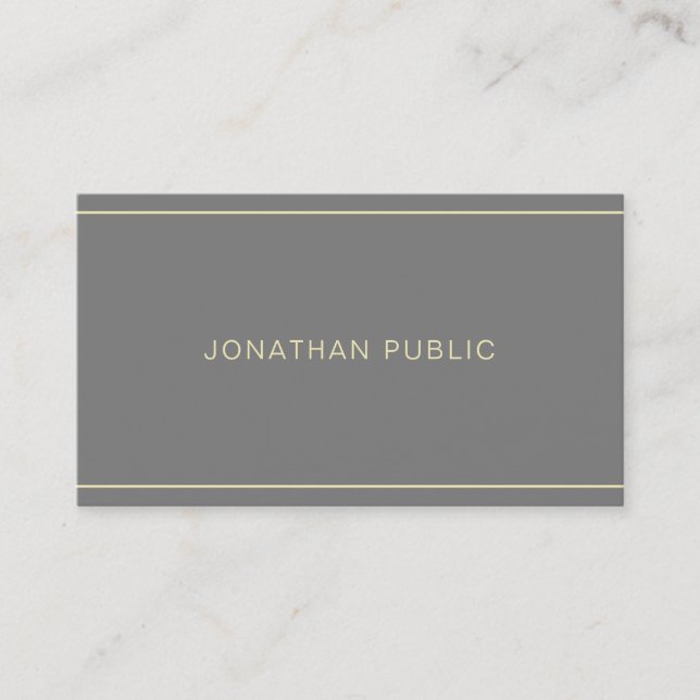 Elegant Simple Design Professional Template Modern Business Card (Front)