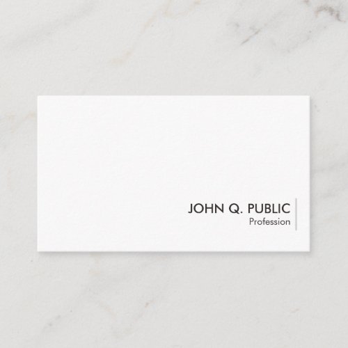 Elegant Simple Design Template Custom Modern Business Card