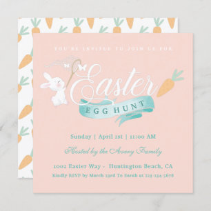 Elegant Simple Easter Egg Hunt Invitation