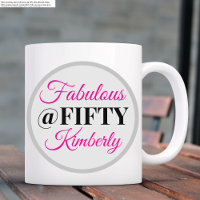 Elegant Simple Fabulous Fifty Women 50th Birthday